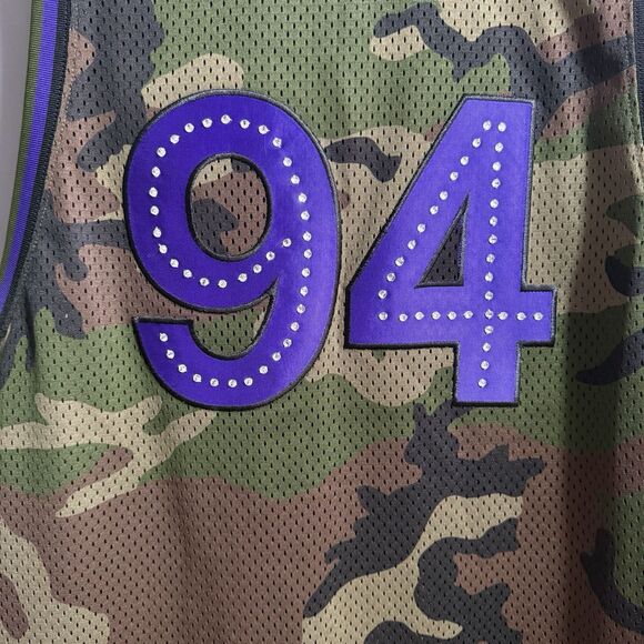 Supreme Men Rhinestone Camo Print Jersey 94 Small Authentic Polyester - Picture 5 of 8